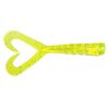 4" Fat Twin Tail Lure Chartreuse 4 Packs 8 Pieces/Pack