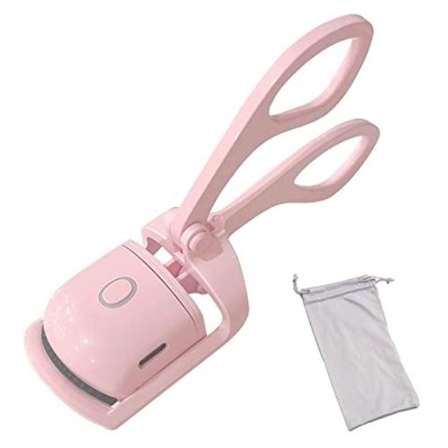 INFINITY [Latest 2022] Hot Bula Pink Eyelash Curler Rechargeable Eyelash Curler No Burn Storage Bag Included
