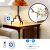 Wireless Doorbell Transmitter PHYSEN Single Push Button for Home/Classroom Doorbell without Receiver White