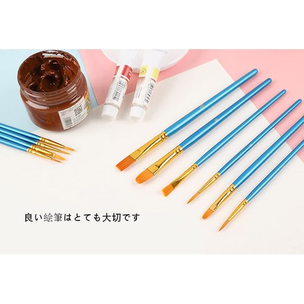 Total number of products: 30 pieces 3 sets blue brush paint acrylic brush plastic brush fine brush paint brush paint brush paint brush paint brush flat brush set paint set plastic model fine fine brush pen small brush painting supplies