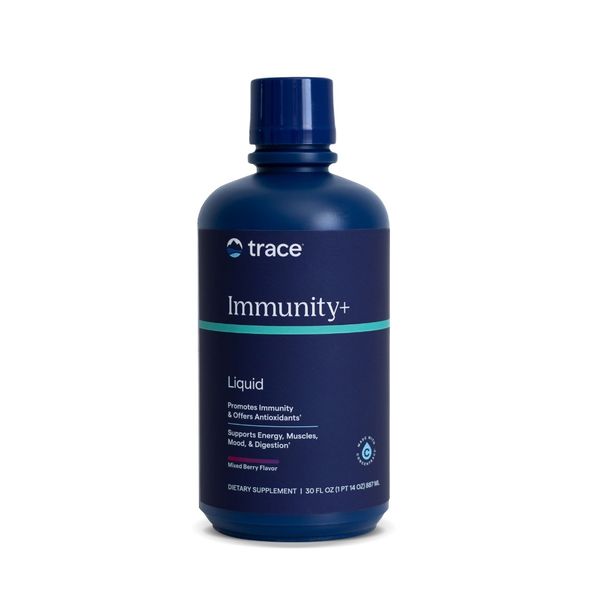 Trace Minerals Immunity Plus, Liquid Elderberry Zinc, Mixed Berry, 30 fl oz
