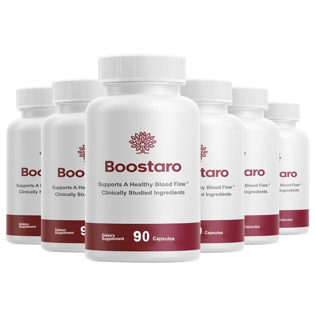 (6 PACK) Boostaro: Male Virility Supplement with Maximum Strength Formula