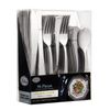 Lillian Polished Silver Extra Heavyweight Disposable Flatware Combo 96 Count