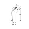 GROHE 27265000 Euphoria Mono Shower Head