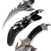 Ace Martial Arts Supply Draco Twin Fantasy Dagger Set, Silver