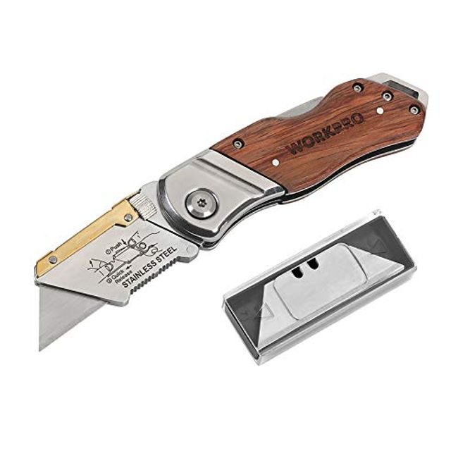 Heavy Duty Utility Knife with Spare Blades | Esslinger