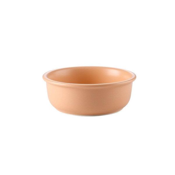 Whisker Wonderland Ceramic Cat Food Bowl - Orange / 14.7Cm / Single