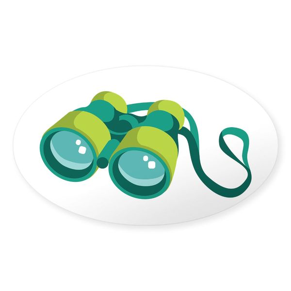CafePress Binoculars Sticker Sticker (Oval 50 pk)
