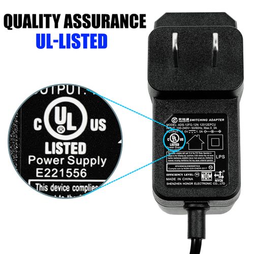 R-Tech12V 1A Power Supply, Power Adapters, Lighting Low Voltage Transformers 5 Pack, UL-Listed, Power Cord with 5.5x2.1mm Tips, AC 100-240V to DC 12V 1A for LED Strip Light, Camera, Router, etc.