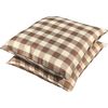 Zabuton Cover 55 59 Set of 2 Solid Thick C Check Beige 55x59