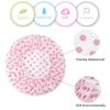 Shower Caps for Women Men Reusable Shower Hat Bath Caps with Elastic Band Waterproof Bath Cap Shower Caps for Women Long Hair (3 PCS)