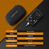 Tattoo Power Supply - Ambition Kuark Mini Wireless Portable RCA Tattoo 2400mAh Lithium Battery Pack with LED Digital Display for Rotary Tattoo Machine