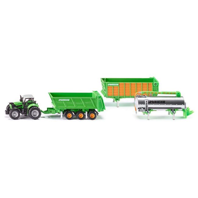 ziku (Siku) doxyu-tu Tractor & Joskin Trailer Set 1/87 sk1848