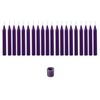 Mega Candles - Ceramic 1/2" Chime / Spell Candle Holder with Candles -DPurpleSet