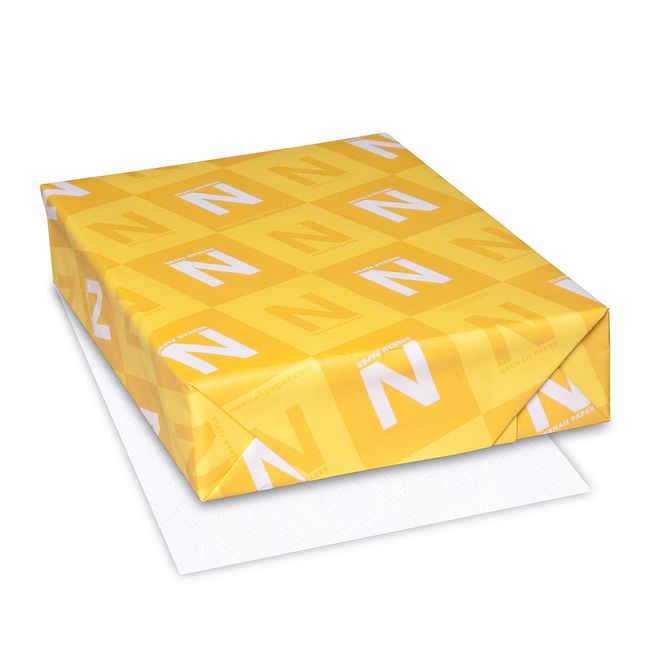 Neenah Classic Crest Coverstock, 8.5" x 11", 80 lb, Smooth Finish, Solar White, 250 Sheets (04701)