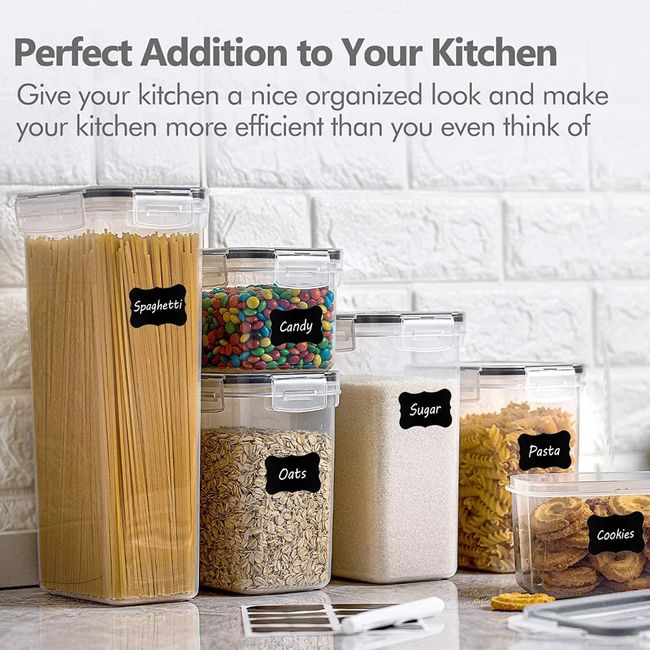 Airtight Food Storage Containers With Easy Lock Lids for Kitchen & Pantry  Organization Bpa-free Set of 5 