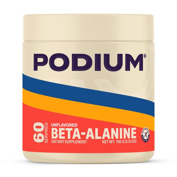 Podium Nutrition, Solos | Beta Alanine, 60 Servings, Unflavored, Boost Athletic Performance