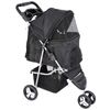 3 Wheels Travel Pet Stroller for Dogs and Cats Durable Foldable Stroller