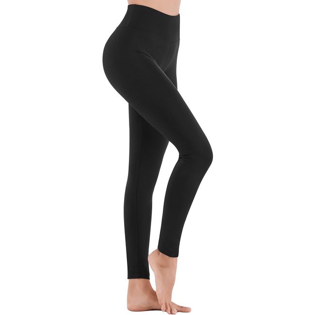 IUGA High Waisted Leggings for Women Workout Leggings with Inner Pocket Yoga Pants for Women Black