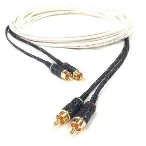 15 Foot Stereo RCA Plenum CL3P Audio Cable Male to Male by Custom Cable Connection 31092P
