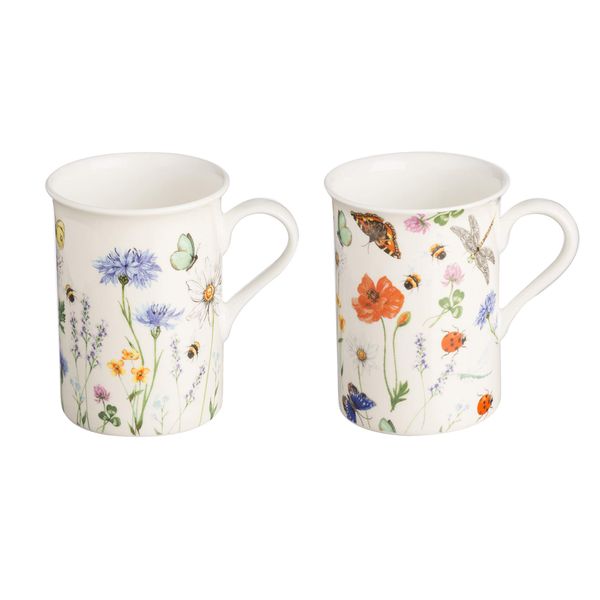 Price & Kensington Hedgerow Bone China Mugs Assorted