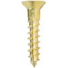 #4 x 3/8" Solid Brass Flat Head Wood Screws Slotted Drive Qty 100
