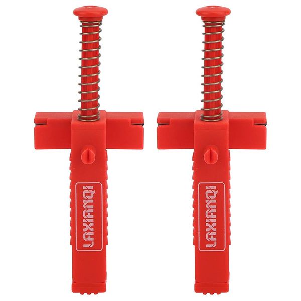 Fokavic Brick Liner Runner Wire Drawer, 2pcs Brick Stacking Tool Puller Line Stretcher Leveling Measuring Tool Accessory Masonry Tools (Red Brick Laying Wire Puller)