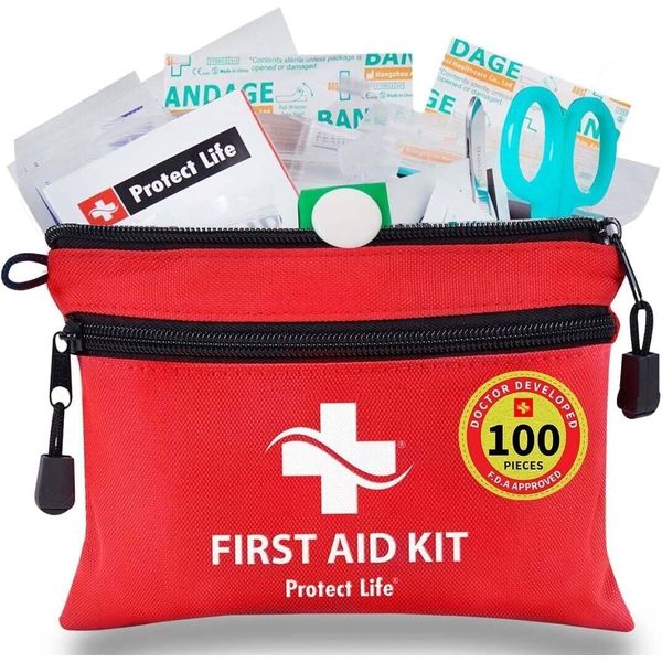 Emergency Mini Travel First Aid Kit for Home Business Survival Medical 100 pcs