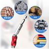 Universal Joint Short Socket Socket Adapter Set for Converting Hex Axis Variable Direction Swing Angle 0-20° Magnetic Suction Drive Drive 0.25 inch (6.35 mm) Fast Separation Lock Impact Driver (Red)