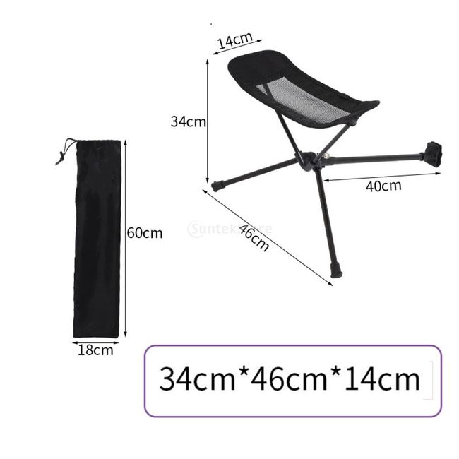 Portable Folding Chair Footrest Aluminum Alloy Folding Hiking