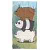 We Bare Bears Bear Stack Officially Licensed Beach Towel 30"x60"