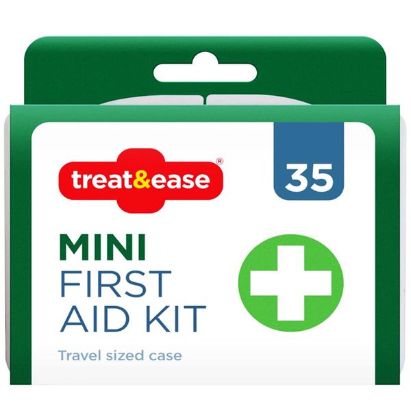 NTI 35 Pcs Mini First AID KIT Durable Breathable Plasters Travel Size Case Portable Home & Office DIY Taxi Emergency Pack UK Free P&P