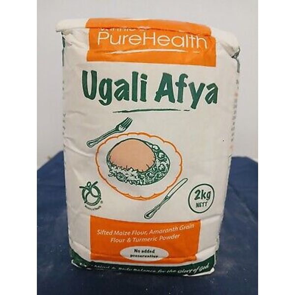 UGALI AFYA(sifted maize flour,Amaranth,grain flour and tumeric powder).