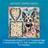German Shepherd Dog Personalized Wall Art or Scrapbook Page