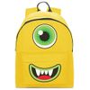 Monster Face Backpack Yellow - Eyes C - Mouth A