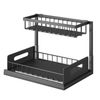2 Tier Under Sink Organizers Pull Out Cabinet Storage Shelf for Kitchen Bathroom
