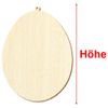 Wooden Easter Egg - Decorative Crafts 3-50 cm, Size: 20 cm, Pack of 25