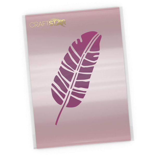 CraftStar Banana Leaf Stencil - Mini or Small Banana Leaf Craft Template