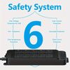 10-Outlet Flat Plug Power Strip with 6 USB Ports (2 USB-C)