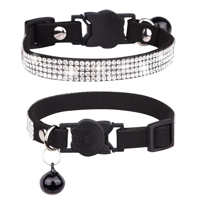 Mini Diamond Gray Dog Collar