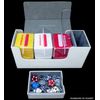 docsmagic.de Premium Magnetic Tray Long Box White Small - Card Deck Storage