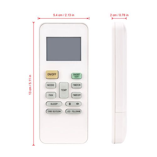 AULCMEET RG52A2-BGEF Replacement Remote Control Compatible with Midea Portable Cooling/Heating/Fan A/C Air Conditioner RG52A9/BGEF RG52A2/BGEF RG52A2/BG(C) EF RG52A8/BGEF