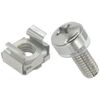 40 Sets M6 Mount Cage Nuts screws,Rack Mounting Bolts for Server Cabinet (Silver)
