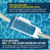 Pro In-line Swimming Pool Leaf Canister with Large Mesh Bag, Clean Remove Debris