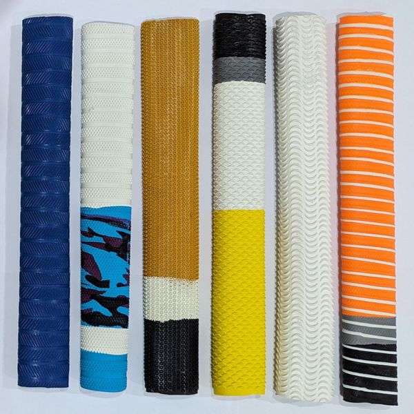 Cricket Bat Grip Replacement Rubber Handle Assorted Styles Colour Pack Of 6