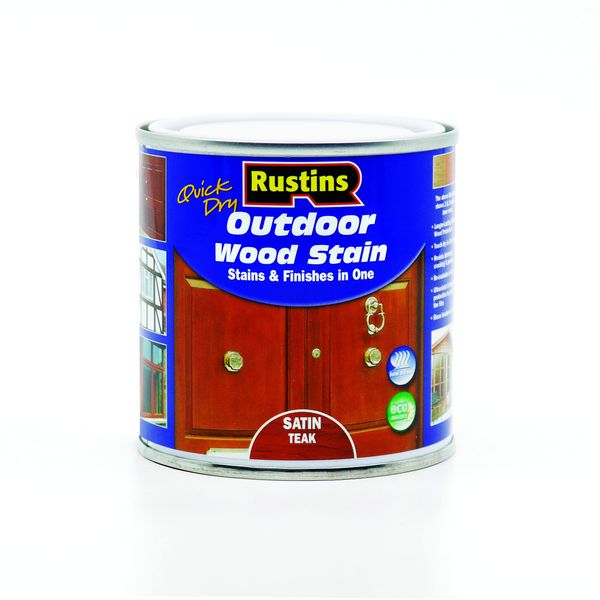 Outdoor Wood Stain Satin Teak 250ml