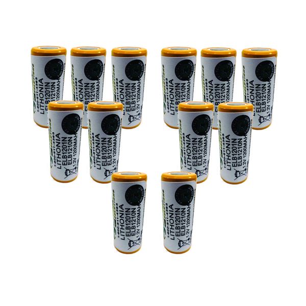 12PC Lithonia ELB1210N, ELB1201N Replacement Battery