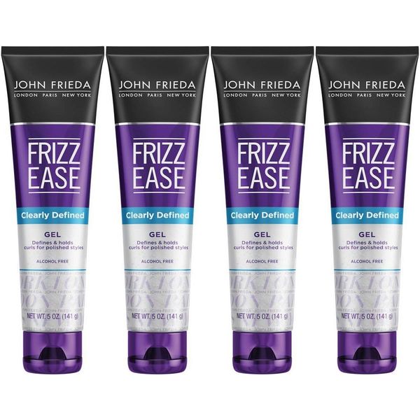 John Frieda Frizz Ease Clearly Defined Gel, 5 Ounce / 141 Gram (Pack of 4) By John Frieda