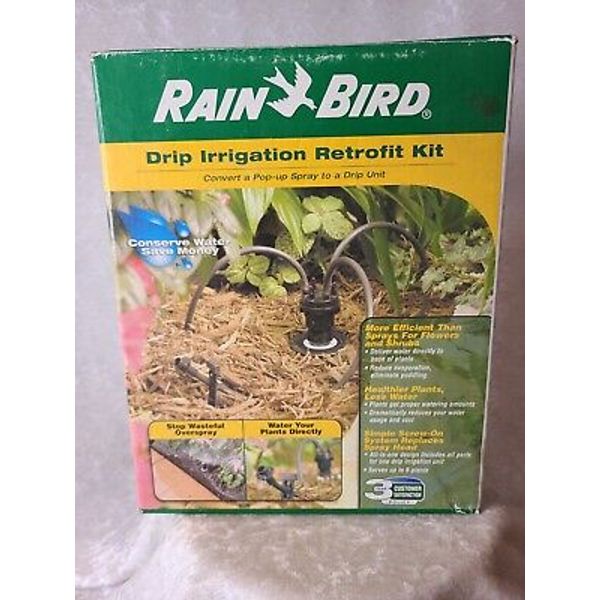 Rain Bird Drip Irrigation Retrofit Kit Convert Pop Up Spray to a Drip Unit