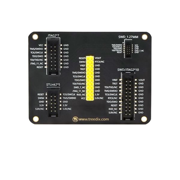 Treedix JTAG Breakout Board Adapter Board Multi-function Adapter Converter Board Suitable for st-link and jtag j-link